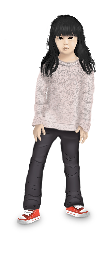 momiji djapan character - casual look - concept art character - drawing - digital painting - japanese character